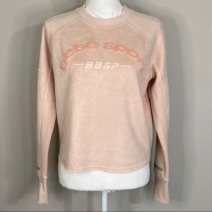 Bebe Sport Pink Long Sleeve Pullover Top